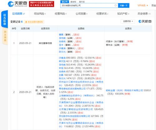 京东数科关联公司退出深圳神图科技股东，蚂蚁金服关联公司实现全资控股